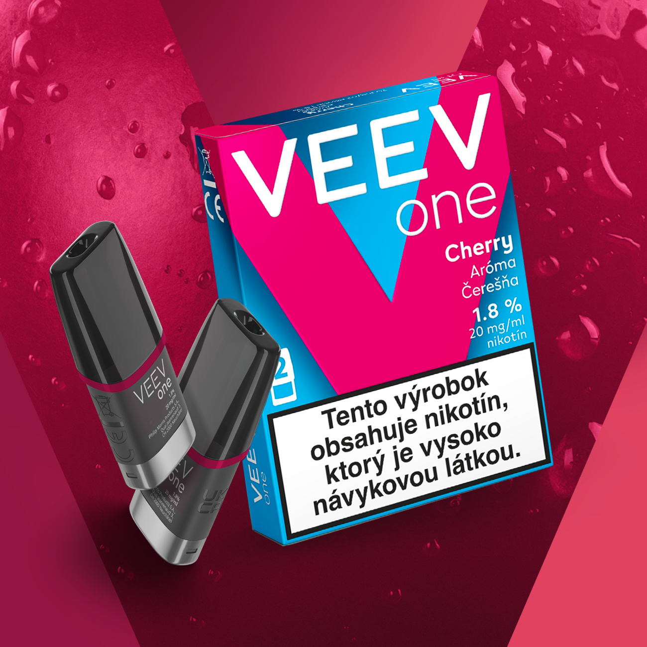 Kp VEEV ONE Cherry - krabiku s dvoma nplami | IQOS SK Kp VEEV ONE Cherry - krabiku s dvoma nplami | IQOS SK