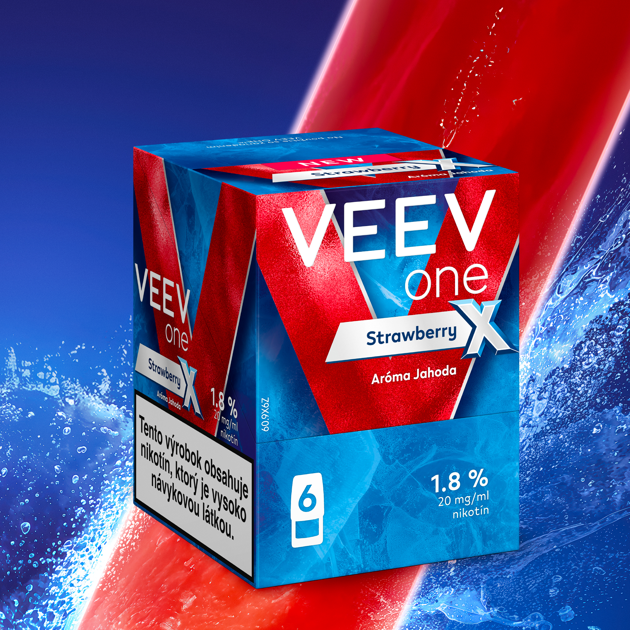 VEEV ONE NÁPLNE STRAWBERRY X (kartón) (Strawberry X)