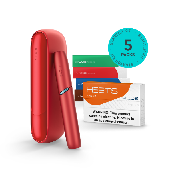 Buy IQOS ORIGINALS Flavor Starter Pack Online (Scarlet) | IQOS USA